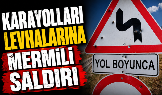 Karayolları Levhalarına Mermili Saldırı