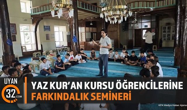 Şarkikaraağaç'ta Kur'an Kursu Öğrencilerine Seminer