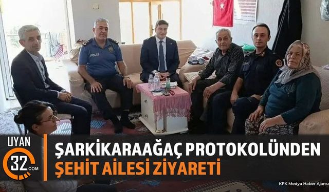 Şarkikaraağaç'ta Şehit Hasan Hüseyin Uslu'nun Ailesine Ziyaret