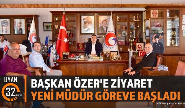 Ziraat Bankası Eğirdir Şube Müdürü Yıldırım'dan Başkan Özer'e Ziyaret