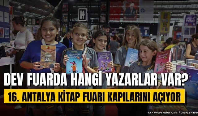 16. Antalya Kitap Fuarı Kapılarını Açıyor: 300 Yazar Geliyor