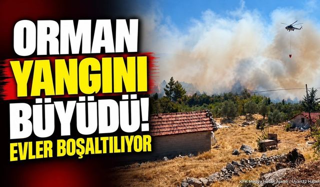 Burdur Bucak'ta Orman Yangını: Evler Tedbiren Tahliye Ediliyor