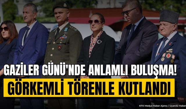 Burdur'da 19 Eylül Gaziler Günü Törenle Kutlandı