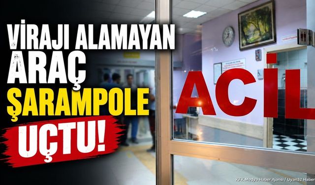 Burdur'da Otomobil Şarampole Uçtu: Sürücü Ağır Yaralandı
