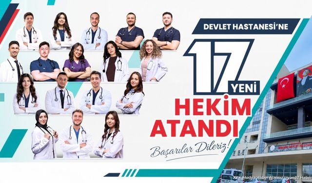 Burdur Devlet Hastanesi'ne 17 Yeni Hekim Atandı: Göreve Başladılar