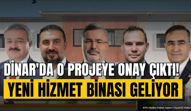 Dinar'a yeni kamu yatırımı müjdesi: 1.022 metrekarelik hizmet binası nerede yükselecek?