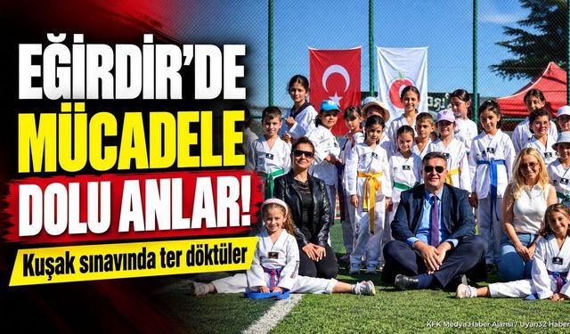 Eğirdir'de Taekwondo Heyecanı: Kuşak Terfi Sınavı Yapıldı