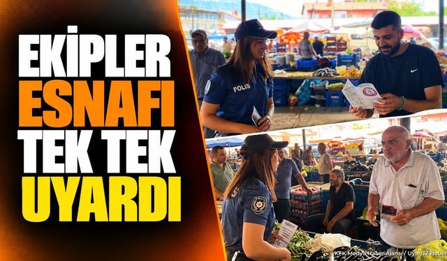 Gelendost Cuma Pazarında Hareketli Dakikalar: Polis Ekipleri Esnafı Tek Tek Ziyaret Etti