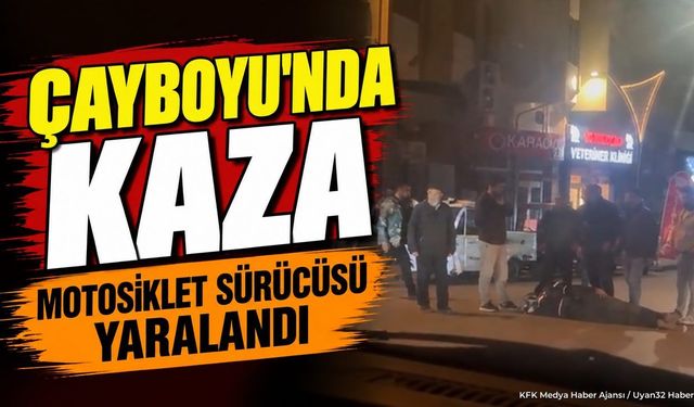 Isparta Çayboyu'nda Trafik Kazası: Motosiklet Sürücüsü Yaralandı