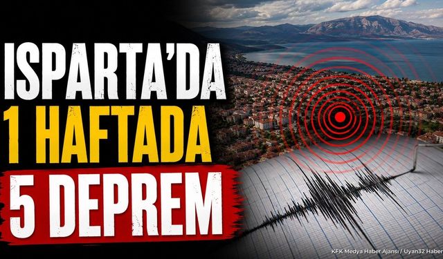 Isparta'da 1 haftada 5 sarsıntı: Kandilli verilerine göre hangi ilçeler sallandı?
