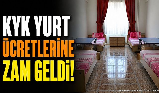 KYK yurt ücretlerine yüzde 23,3 zam geldi: Aylık ödemeler kaç TL oldu?