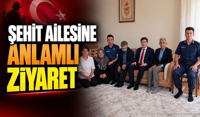 Şarkikaraağaç Kaymakamı Yasin Uzuner'den Şehit Ailesine Ziyaret
