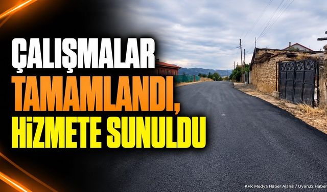 Şarkikaraağaç'ta o yol sıcak asfaltla yenilendi