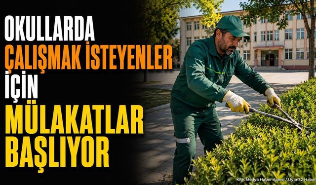 Şarkikaraağaç'ta Okul Bahçe Görevlisi Adaylarına Müjde: Mülakat Günleri Açıklandı