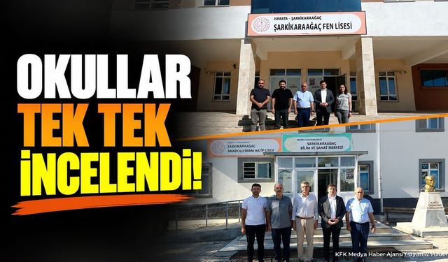 Şarkikaraağaç'ta okullar yeni döneme hazır mı? Kaymakamlık tek tek denetledi