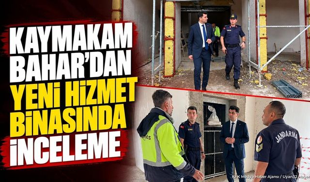 Senirkent Kaymakamı Bahar'dan Jandarmaya Ziyaret ve İnceleme