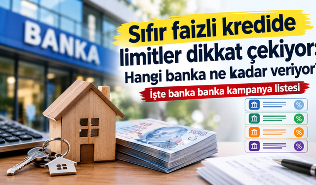 Sıfır faizli kredide limitler dikkat çekiyor: Hangi banka ne kadar veriyor? İşte banka banka kampanya listesi