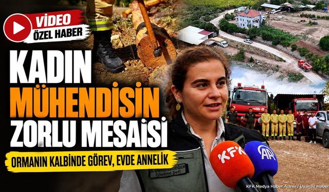 Sütçüler Orman Şefi Ayşe Deniz Erdeğer'in Zorlu Saha Mesaisi