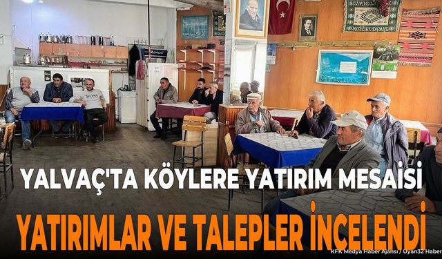 Yalvaç Kaymakamı Bekir Abacı'dan Köylere Yatırım Çıkarması