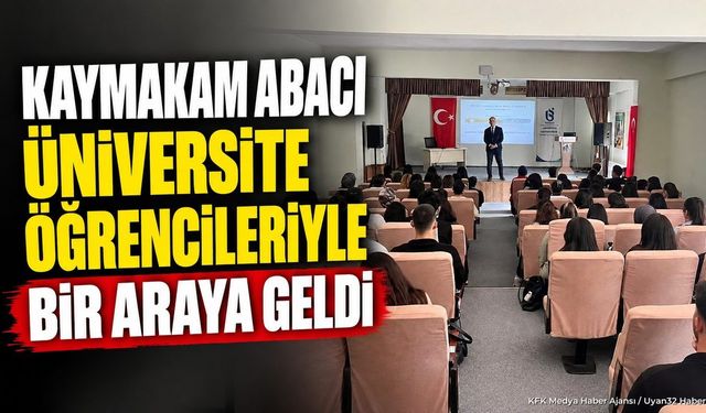 Yalvaç Kaymakamı Bekir Abacı ISUBÜ Öğrencileriyle Buluştu
