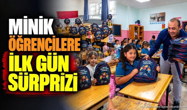 Yalvaç'ta 1. Sınıf Öğrencilerine Kırtasiye Seti Hediye Edildi