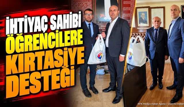 Yalvaç'ta İhtiyaç Sahibi Öğrencilere Kırtasiye Desteği