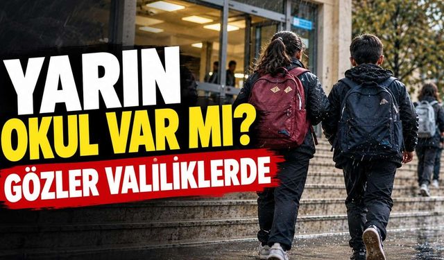 13 Ekim Salı Okullar Tatil mi? 7 İlde Kuvvetli Yağış Uyarısı, Gözler Valiliklerde