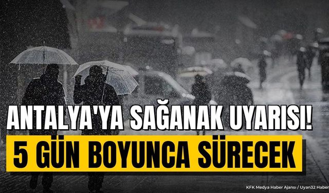 Antalya İçin 5 Günlük Hava Tahmini Açıklandı: Meteoroloji Uyardı
