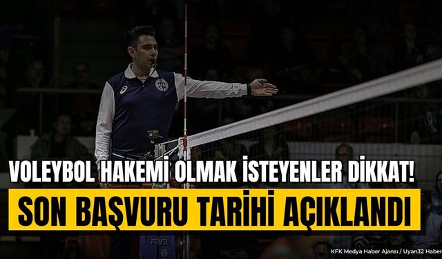 Burdur'da Voleybol Aday Hakem Kursu Başvuruları Başladı