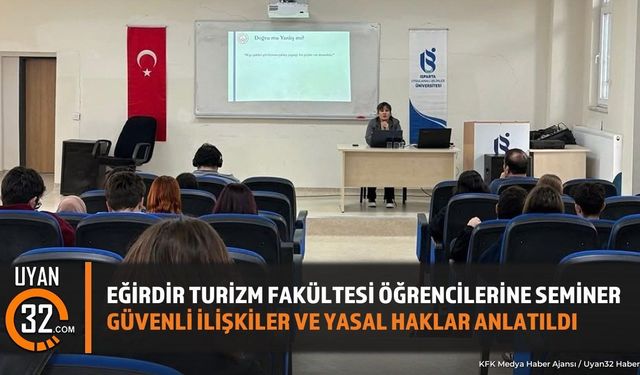 Eğirdir'de Kadına Yönelik Şiddetle Mücadele Eğitimi