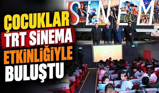 Gönen'de Çocuklara Sinema Etkinliği Düzenlendi