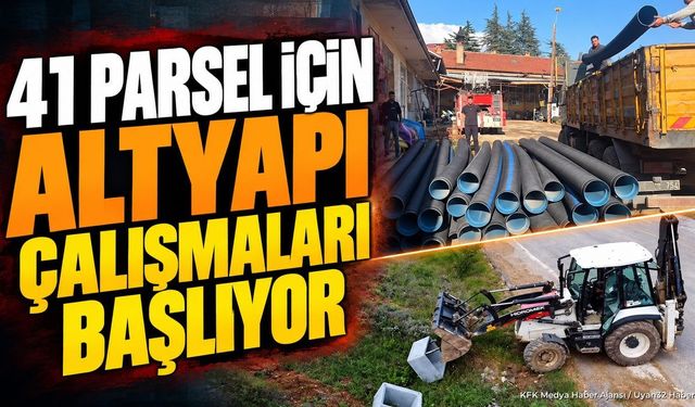 Isparta Bağkonak'ta 41 Parselin Altyapı Çalışması Başlıyor
