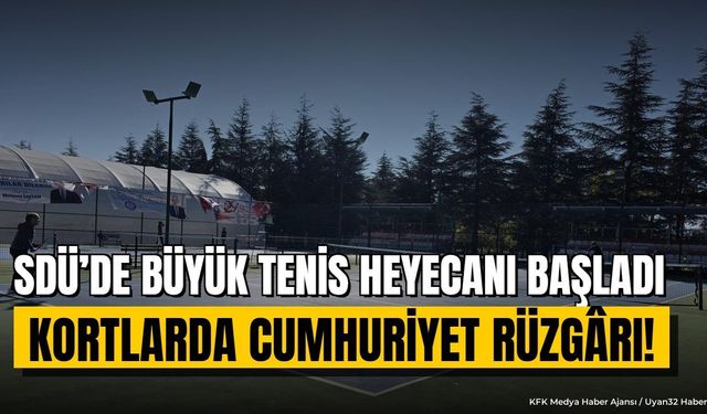 Isparta'da 29 Ekim Cumhuriyet Bayramı Tenis Turnuvası Başladı