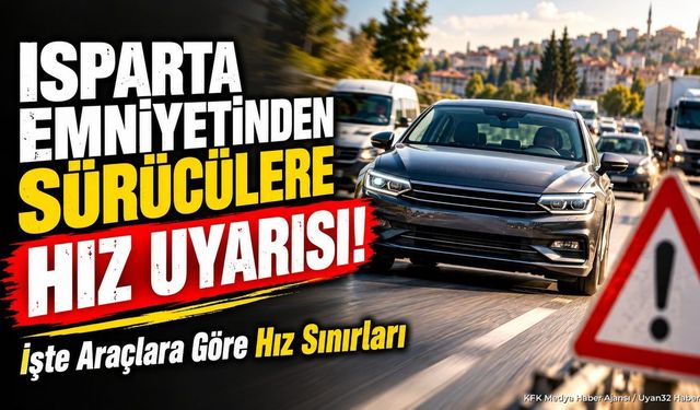 Isparta Emniyetinden Sürücülere Hız Uyarısı!