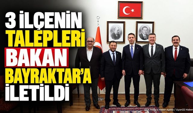 Isparta Heyetinden Bakan Bayraktar'a Önemli Ziyaret