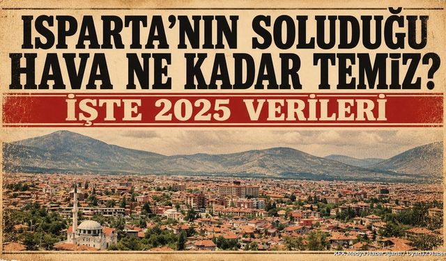 Isparta’nın Hava Kalitesi Belli Oldu! Türkiye Sıralamasında Kaçıncı?