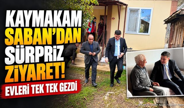 Kaymakam Saban’dan Ayvalıpınar Köyü’ne Ziyaret
