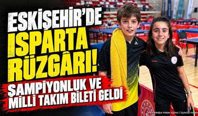 PingPong Isparta Sporcuları Milli Takım Yolunda