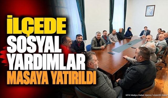 Şarkikaraağaç’ta Sosyal Yardımlar Masaya Yatırıldı