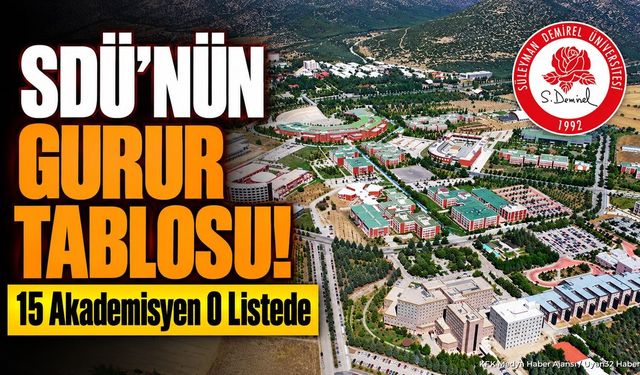 SDÜ’den 15 Akademisyen “Dünyanın En Etkili Bilim İnsanları” Listesinde