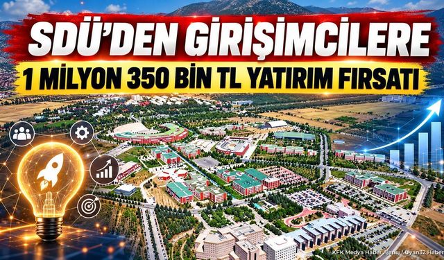 SDÜ Girişimcilere 1,3 Milyon TL Yatırım Desteği Sağlıyor
