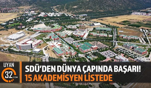 Sdü’den Dünya Çapında Başarı! 15 Akademisyen Listede