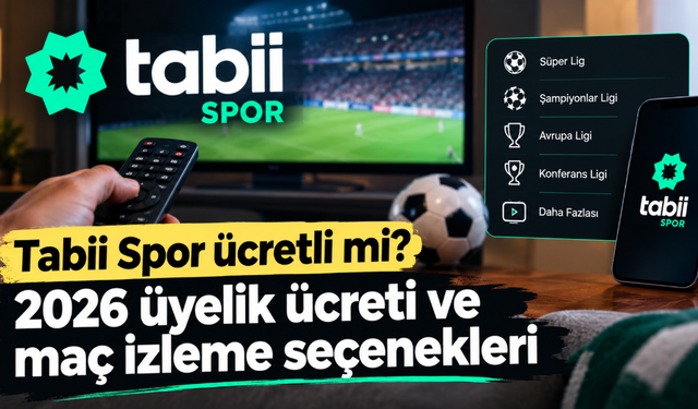 Tabii Spor ücretli mi? 2026 üyelik ücreti ve maç izleme seçenekleri