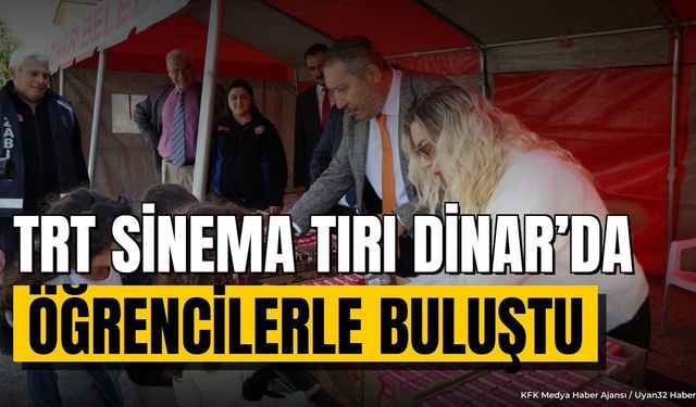 TRT Sinema Tırı Dinar'da Öğrencilerle Buluştu: Beyaz Perde Coşkusu