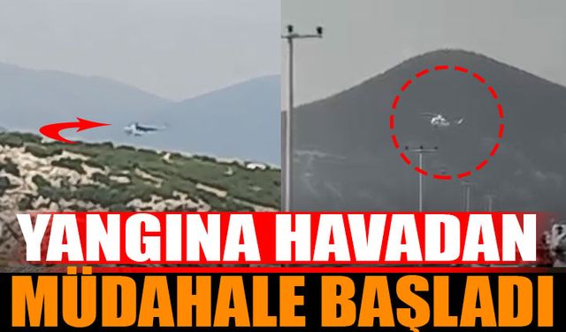 Isparta'da Çıkan Yangına Havadan Müdahale de Başladı