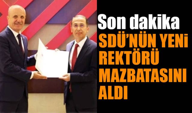 Prof. Dr. Mehmet Saltan Mazbatasını Aldı