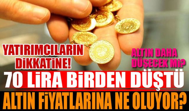 Gram Altın 70 Lira Birden Düştü Yatırımcılar Dikkat