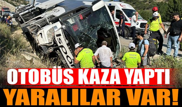 Yolcu Otobüsü Kaza Yaptı Yaralılar Var