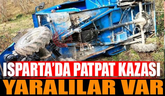 Isparta'da Patpat Kazası Yaralılar Var