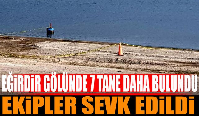 Eğirdir gölünde el bombası tespit edildi